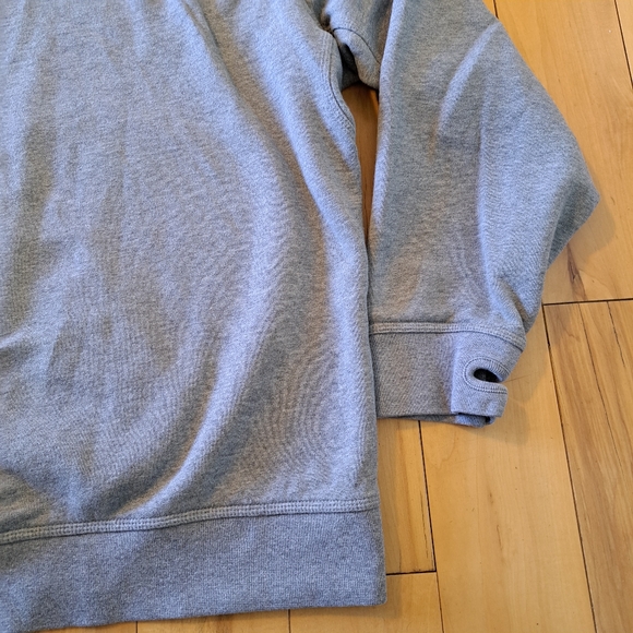 VGUC! L.L. Bean Katahdin Iron Works Quarter Zip Sweatshirt Gray Heather - Picture 13 of 16